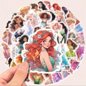 50pcs Cartoon Princess Graffiti Stickers